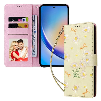 For Samsung Galaxy A35 5G Leather Case RFID Blocking Card Slots Phone Cover