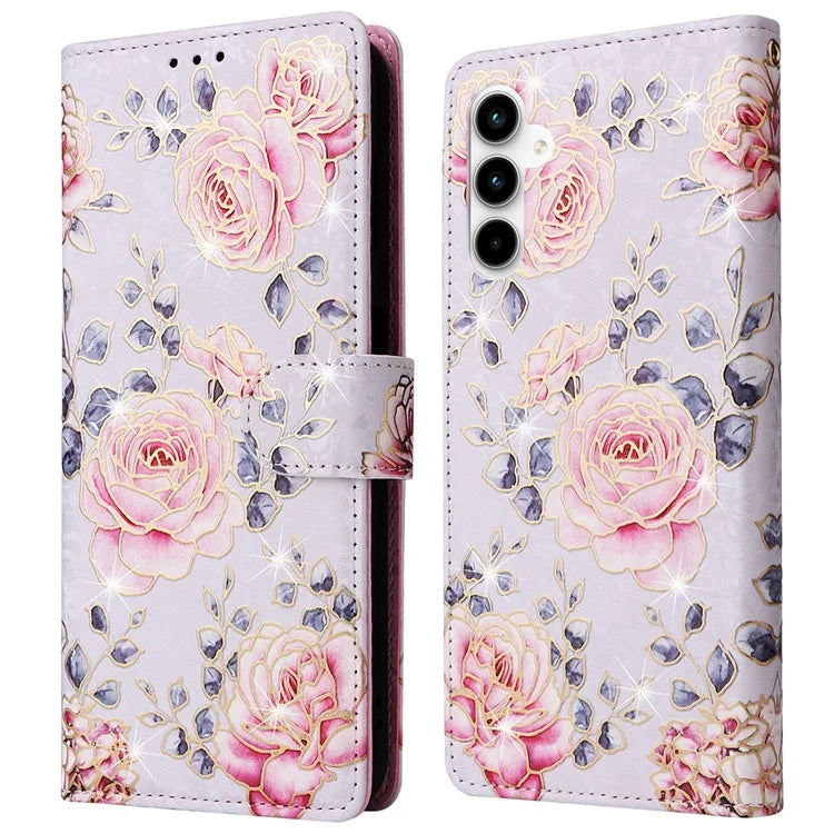 For Samsung Galaxy A35 5G Leather Case RFID Blocking Card Slots Phone Cover