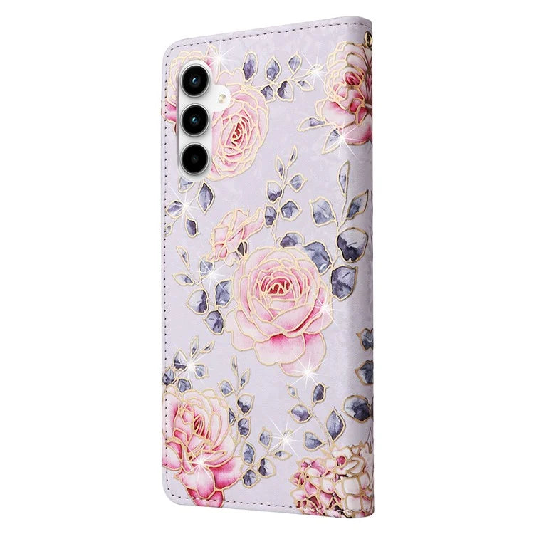 For Samsung Galaxy A35 5G Leather Case RFID Blocking Card Slots Phone Cover
