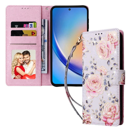 For Samsung Galaxy A35 5G Leather Case RFID Blocking Card Slots Phone Cover