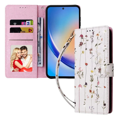For Samsung Galaxy A35 5G Leather Case RFID Blocking Card Slots Phone Cover