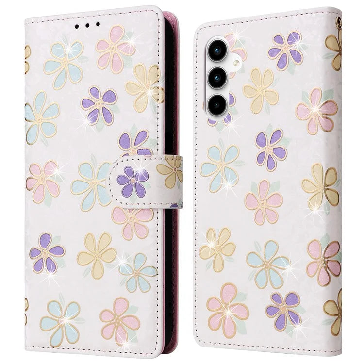 For Samsung Galaxy A35 5G Leather Case RFID Blocking Card Slots Phone Cover