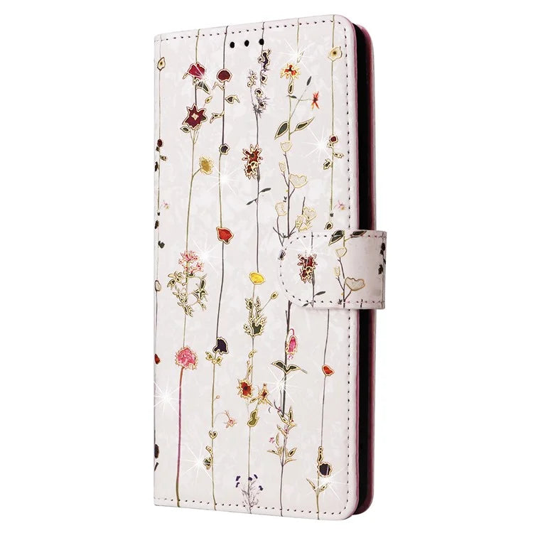 For Xiaomi Redmi Note 13 4G Case Lacquered Leather Cover with RFID Blocking Card Slots