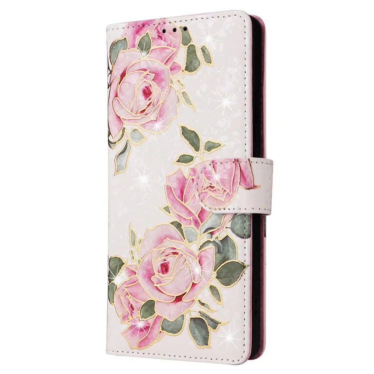 For Xiaomi Redmi Note 13 4G Case Lacquered Leather Cover with RFID Blocking Card Slots