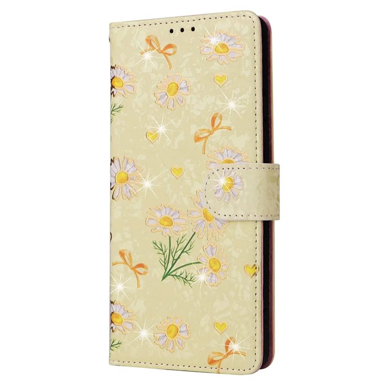 For Xiaomi Redmi Note 13 4G Case Lacquered Leather Cover with RFID Blocking Card Slots