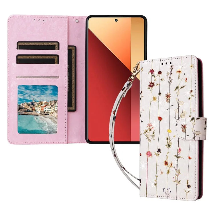 For Xiaomi Redmi Note 13 Pro 4G / Poco M6 Pro 4G Phone Case RFID Blocking Wallet Leather Cover