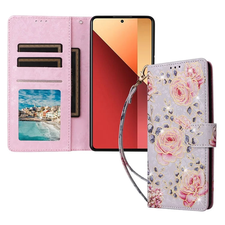 For Xiaomi Redmi Note 13 Pro 4G / Poco M6 Pro 4G Phone Case RFID Blocking Wallet Leather Cover