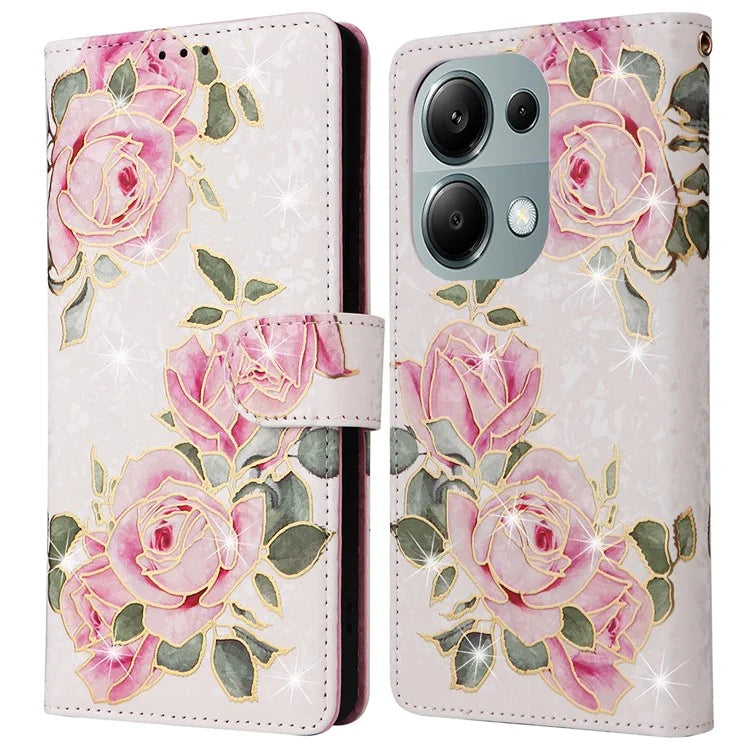 For Xiaomi Redmi Note 13 Pro 4G / Poco M6 Pro 4G Phone Case RFID Blocking Wallet Leather Cover