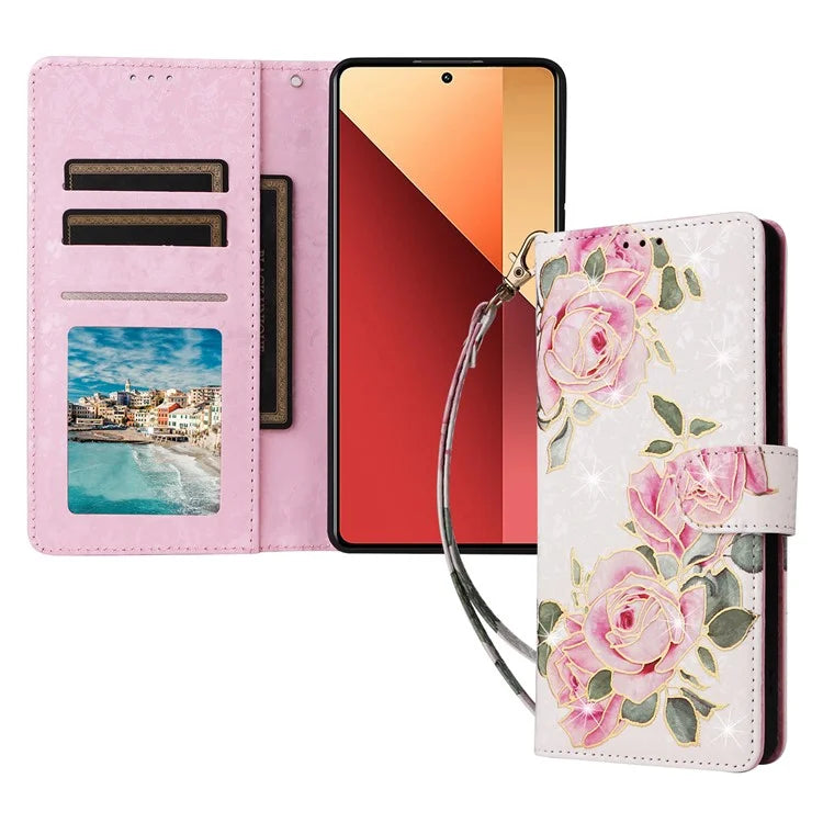 For Xiaomi Redmi Note 13 Pro 4G / Poco M6 Pro 4G Phone Case RFID Blocking Wallet Leather Cover