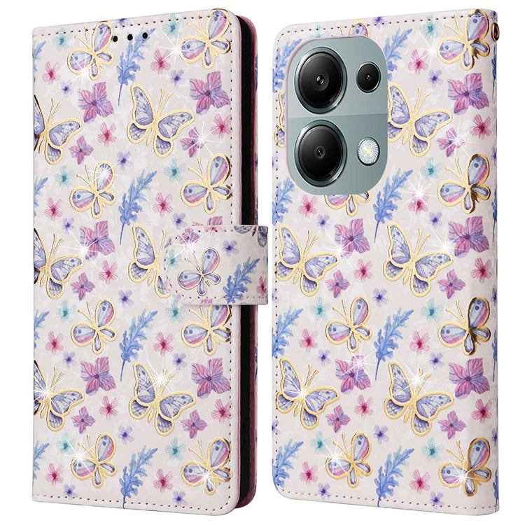 For Xiaomi Redmi Note 13 Pro 4G / Poco M6 Pro 4G Phone Case RFID Blocking Wallet Leather Cover