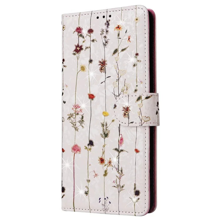 For Xiaomi Redmi Note 13 5G Wallet Case RFID Blocking Lacquered Leather Cover