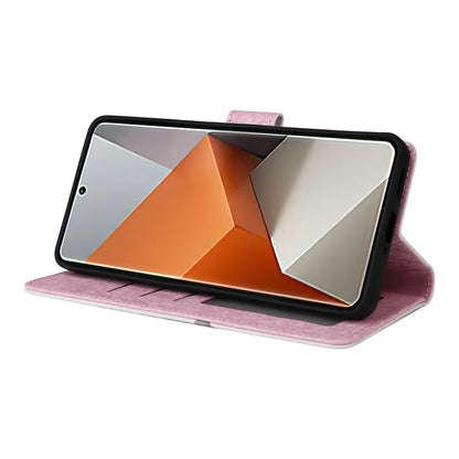 For Xiaomi Redmi Note 13 Pro+ 5G Case Leather Lacquered Phone Cover RFID Blocking