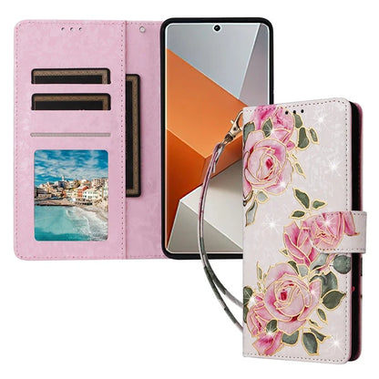For Xiaomi Redmi Note 13 Pro+ 5G Case Leather Lacquered Phone Cover RFID Blocking