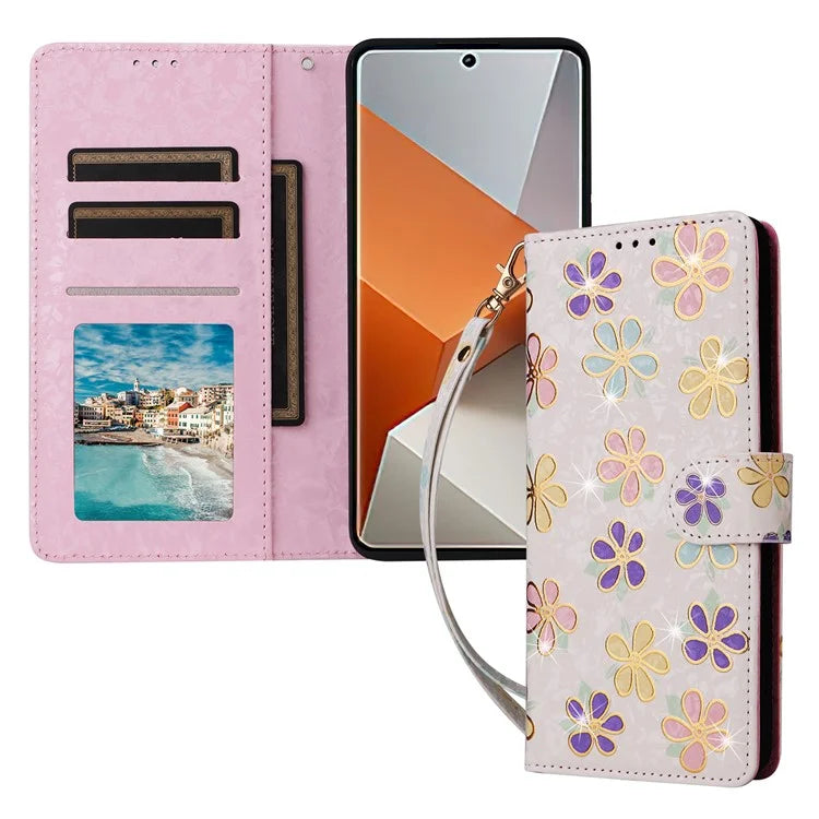 For Xiaomi Redmi Note 13 Pro+ 5G Case Leather Lacquered Phone Cover RFID Blocking