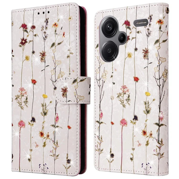For Xiaomi Redmi Note 13 Pro+ 5G Case Leather Lacquered Phone Cover RFID Blocking