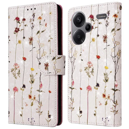 For Xiaomi Redmi Note 13 Pro+ 5G Case Leather Lacquered Phone Cover RFID Blocking