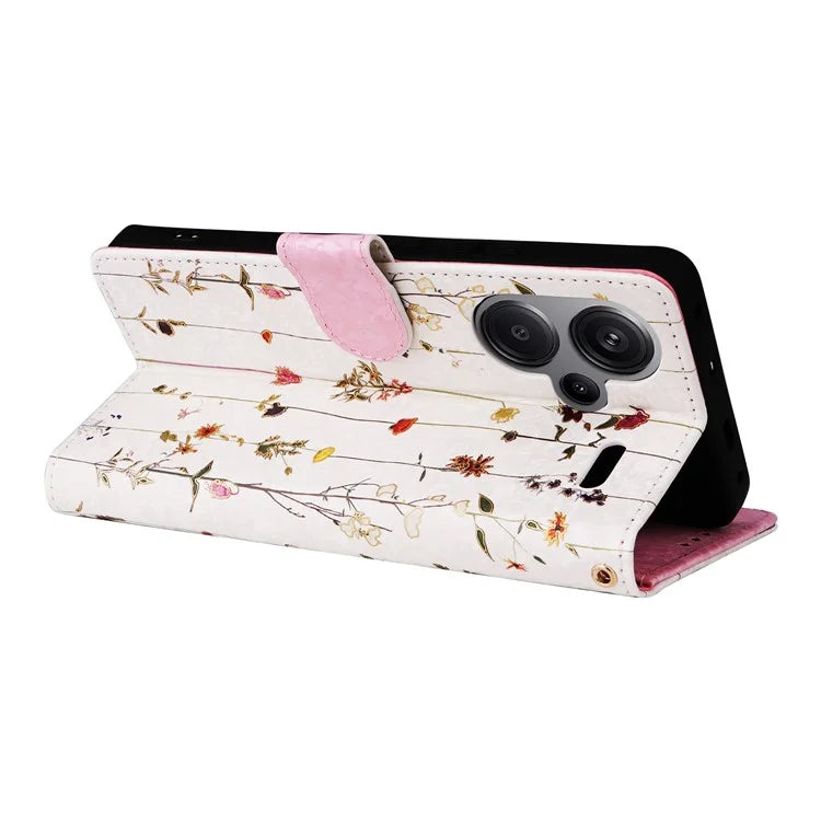 For Xiaomi Redmi Note 13 Pro+ 5G Case Leather Lacquered Phone Cover RFID Blocking