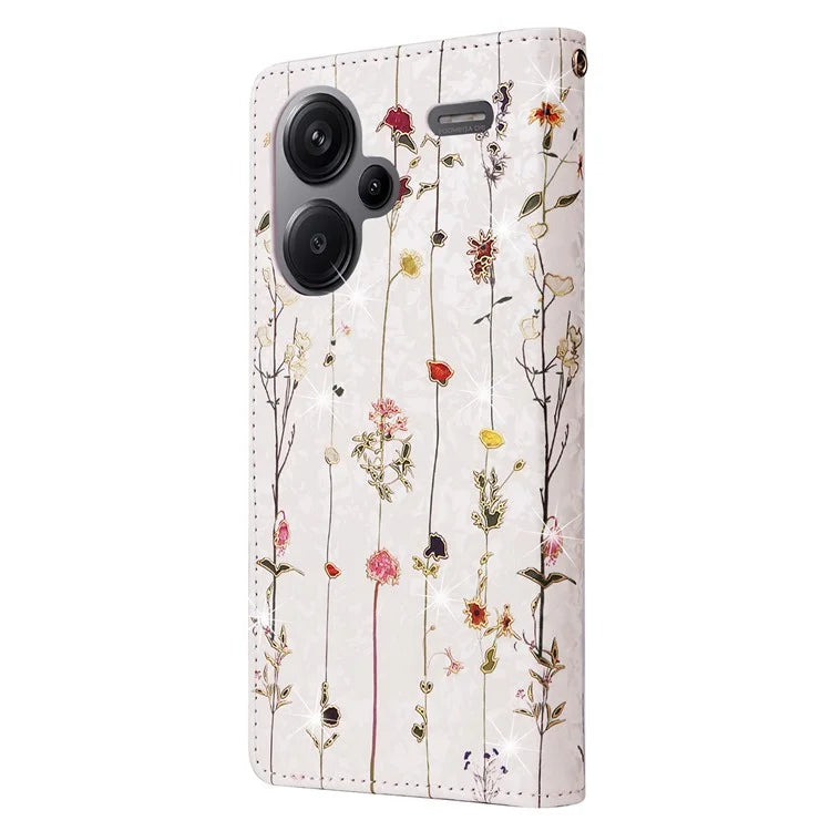 For Xiaomi Redmi Note 13 Pro+ 5G Case Leather Lacquered Phone Cover RFID Blocking