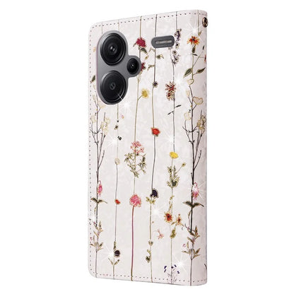 For Xiaomi Redmi Note 13 Pro+ 5G Case Leather Lacquered Phone Cover RFID Blocking