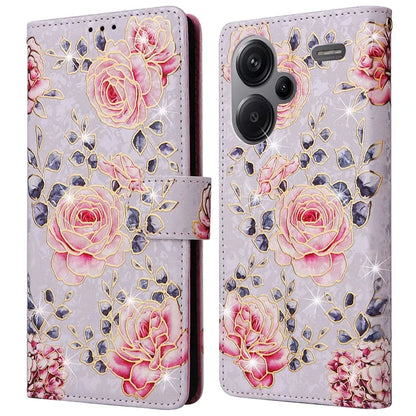 For Xiaomi Redmi Note 13 Pro+ 5G Case Leather Lacquered Phone Cover RFID Blocking