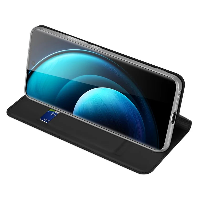 DUX DUCIS Skin Pro Series For vivo X100 Pro 5G Case Leather Flip Phone Cover with Card Holder