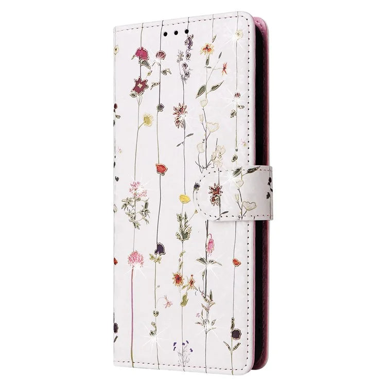 For Samsung Galaxy A55 5G Leather Case Lacquered Phone Cover with RFID Blocking Card Slots