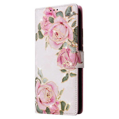 For Samsung Galaxy A55 5G Leather Case Lacquered Phone Cover with RFID Blocking Card Slots