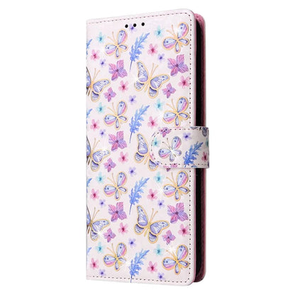 For Samsung Galaxy A55 5G Leather Case Lacquered Phone Cover with RFID Blocking Card Slots
