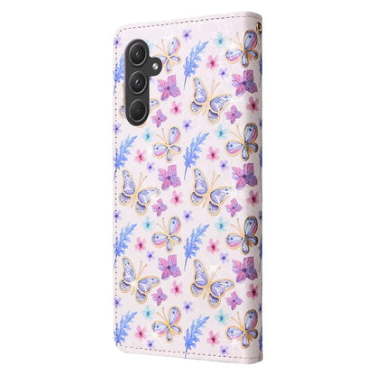 For Samsung Galaxy A55 5G Leather Case Lacquered Phone Cover with RFID Blocking Card Slots