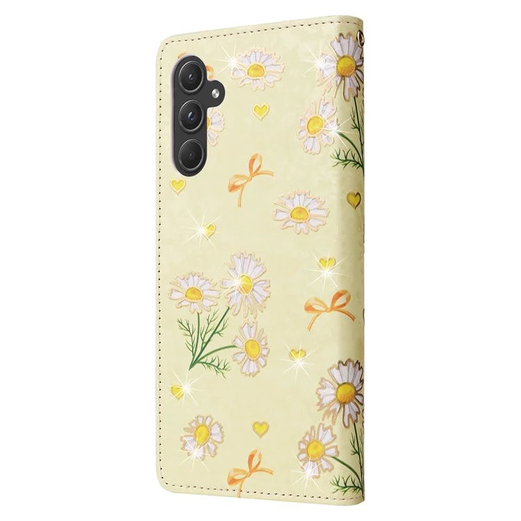 For Samsung Galaxy A55 5G Leather Case Lacquered Phone Cover with RFID Blocking Card Slots