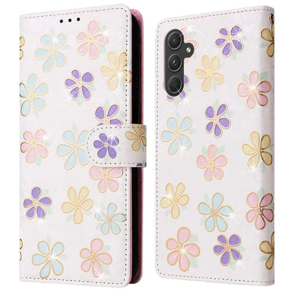 For Samsung Galaxy A55 5G Leather Case Lacquered Phone Cover with RFID Blocking Card Slots