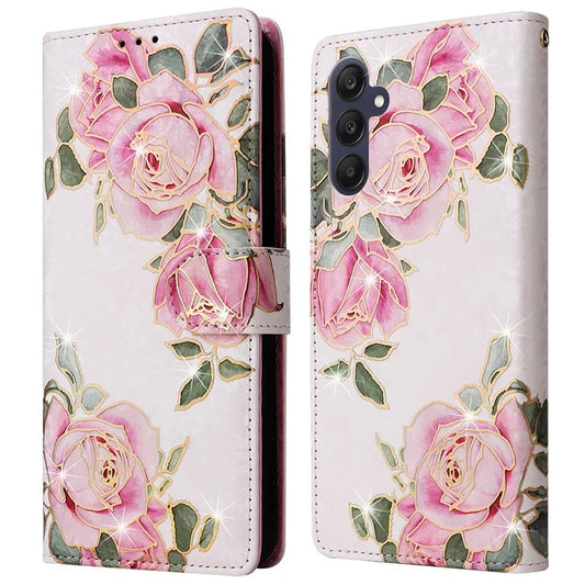 For Samsung Galaxy A25 5G (Global) (161.0 x 76.5 x 8.3mm) Leather Case Wallet Lacquered Phone Cover