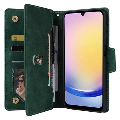 For Samsung Galaxy A25 5G (Global) (161.0 x 76.5 x 8.3mm) Case Rivet Decor Leather Cell Phone Cover