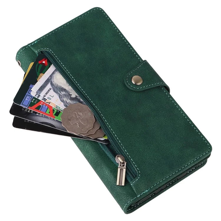 For Samsung Galaxy A25 5G (Global) (161.0 x 76.5 x 8.3mm) Case Rivet Decor Leather Cell Phone Cover