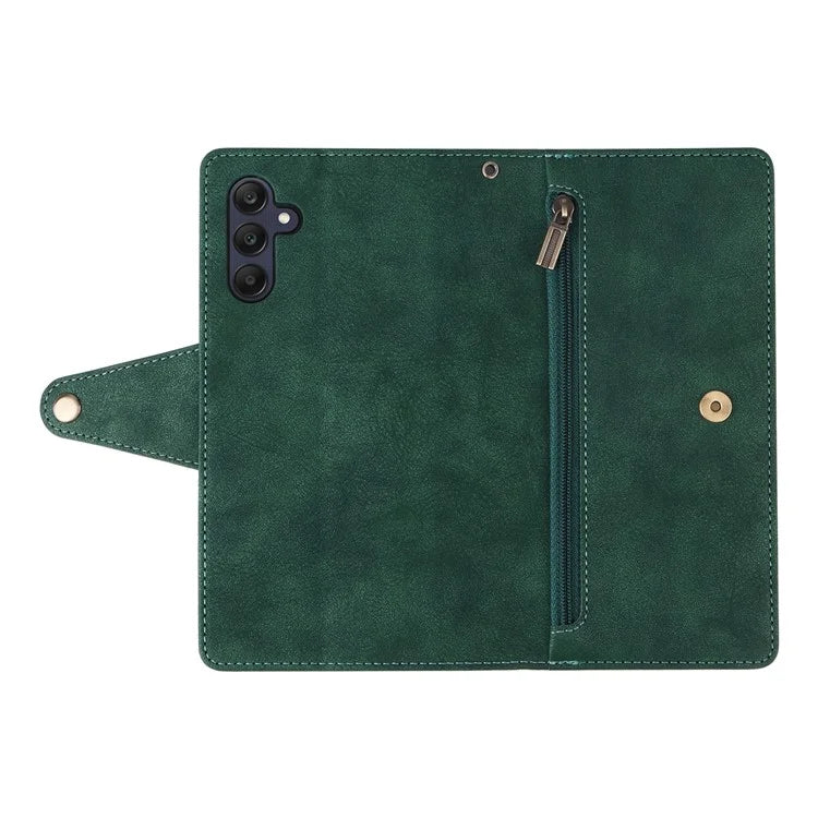 For Samsung Galaxy A25 5G (Global) (161.0 x 76.5 x 8.3mm) Case Rivet Decor Leather Cell Phone Cover