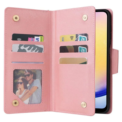For Samsung Galaxy A25 5G (Global) (161.0 x 76.5 x 8.3mm) Case Rivet Decor Leather Cell Phone Cover