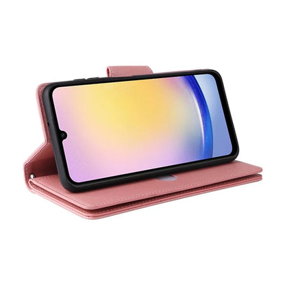 For Samsung Galaxy A25 5G (Global) (161.0 x 76.5 x 8.3mm) Case Rivet Decor Leather Cell Phone Cover