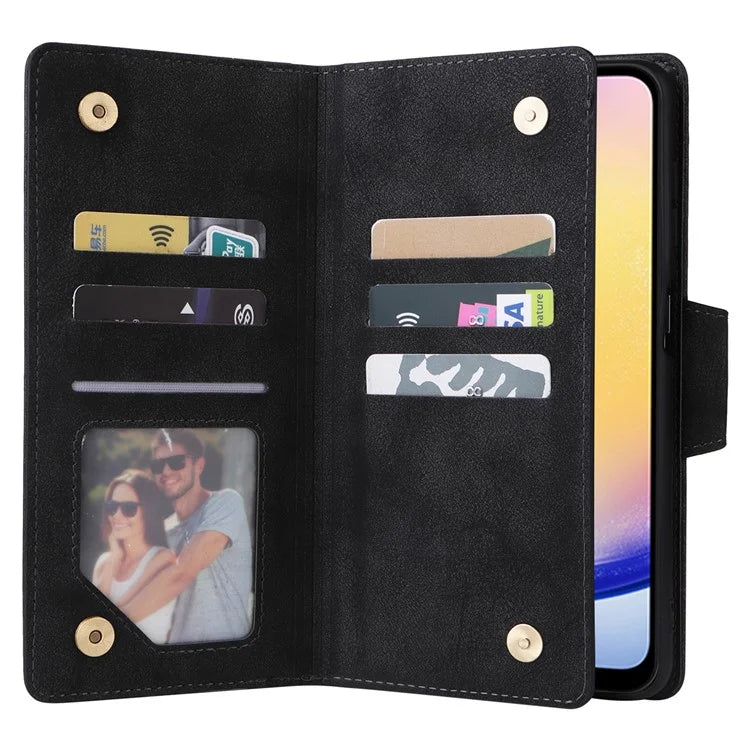 For Samsung Galaxy A25 5G (Global) (161.0 x 76.5 x 8.3mm) Case Rivet Decor Leather Cell Phone Cover
