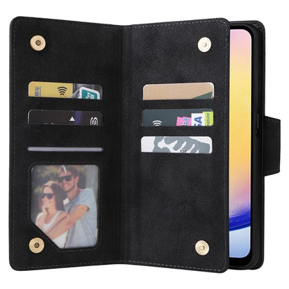 For Samsung Galaxy A25 5G (Global) (161.0 x 76.5 x 8.3mm) Case Rivet Decor Leather Cell Phone Cover