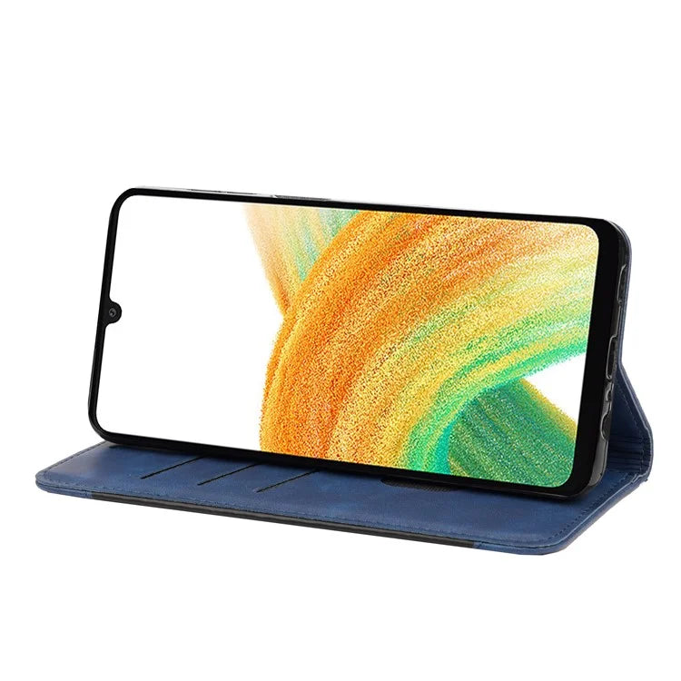 For Samsung Galaxy A05s 4G Case Skin-touch PU Leather Flip Stand View Phone Cover