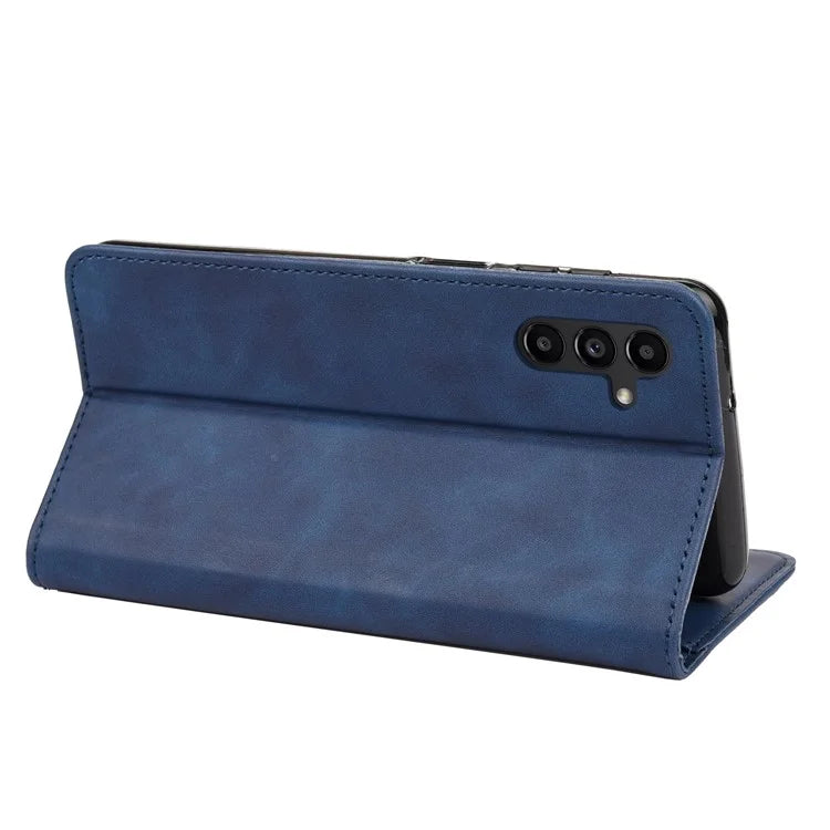 For Samsung Galaxy A05s 4G Case Skin-touch PU Leather Flip Stand View Phone Cover