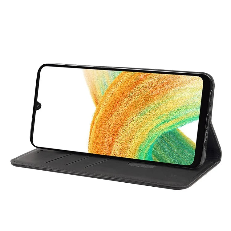 For Samsung Galaxy A05s 4G Case Skin-touch PU Leather Flip Stand View Phone Cover