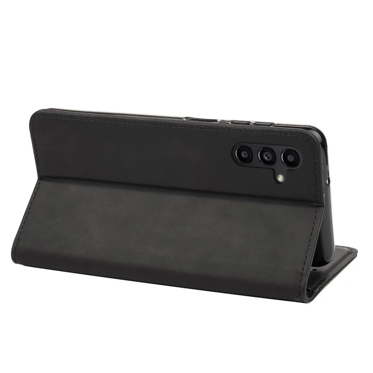 For Samsung Galaxy A05s 4G Case Skin-touch PU Leather Flip Stand View Phone Cover