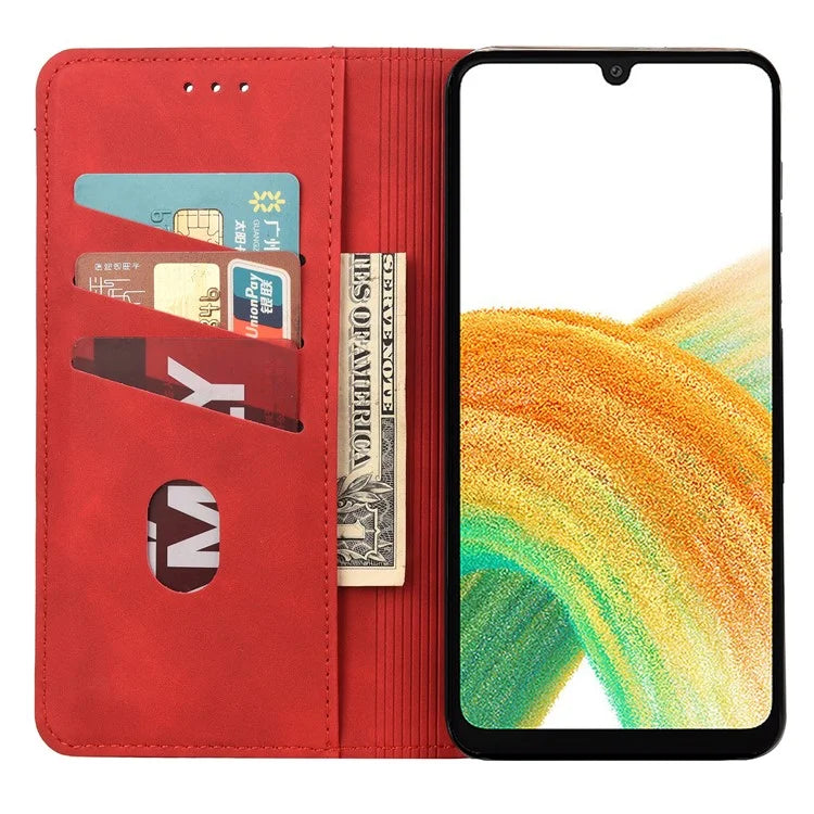 For Samsung Galaxy A05s 4G Case Skin-touch PU Leather Flip Stand View Phone Cover
