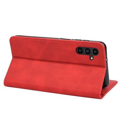 For Samsung Galaxy A05s 4G Case Skin-touch PU Leather Flip Stand View Phone Cover