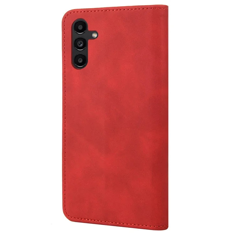 For Samsung Galaxy A05s 4G Case Skin-touch PU Leather Flip Stand View Phone Cover