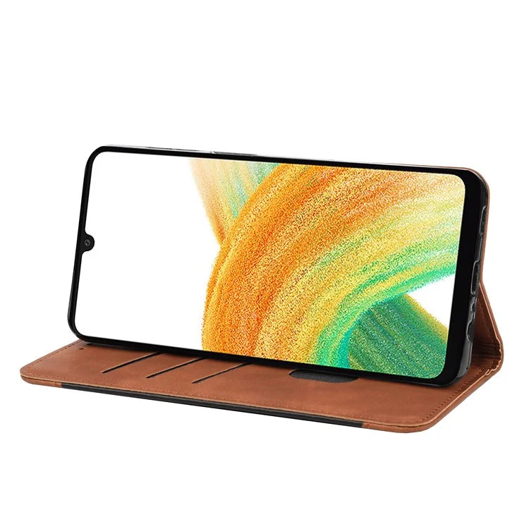 For Samsung Galaxy A05s 4G Case Skin-touch PU Leather Flip Stand View Phone Cover