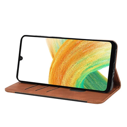 For Samsung Galaxy A05s 4G Case Skin-touch PU Leather Flip Stand View Phone Cover