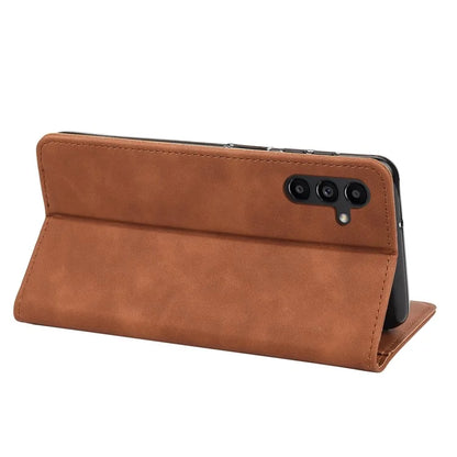 For Samsung Galaxy A05s 4G Case Skin-touch PU Leather Flip Stand View Phone Cover