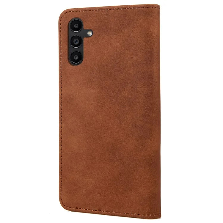 For Samsung Galaxy A05s 4G Case Skin-touch PU Leather Flip Stand View Phone Cover